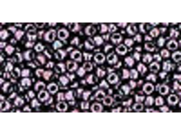 TOHO Glass Seed Bead, Size 11, 2.1mm, Metallic Amethyst Gun Metal (Tube)