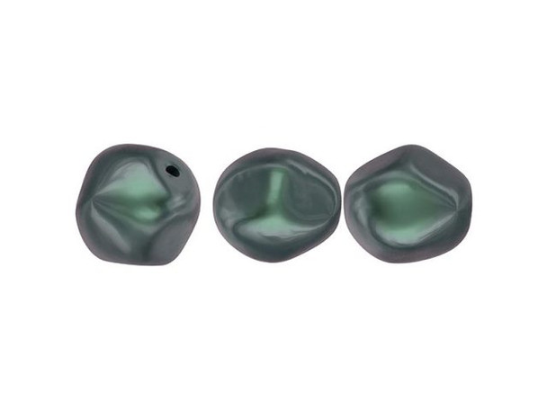 PRESTIGE 5841 Baroque Round Pearl Beads, 8mm - Iridescent Tahitian (pair)