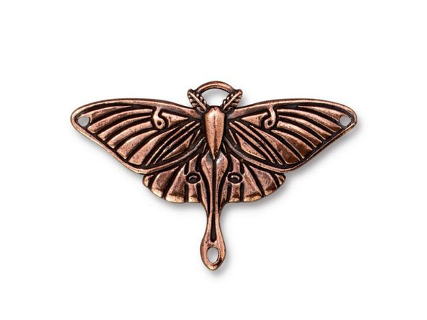 TierraCast Luna Moth Pendant Link - Antiqued Copper Plated (Each)