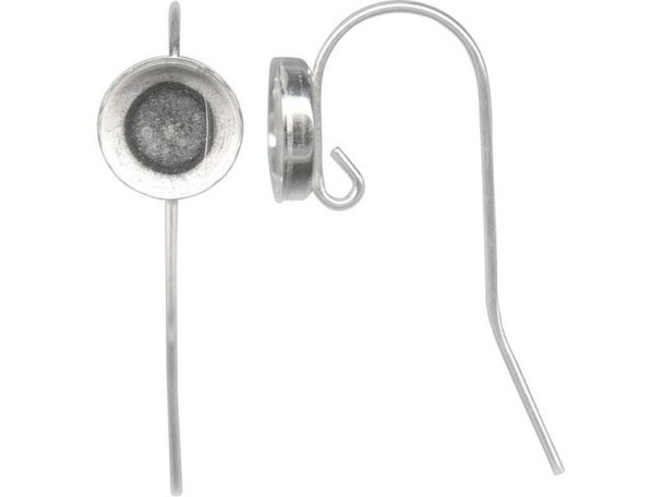 304 Stainless Steel Flat French Earring Hooks - The Bead Shop UK