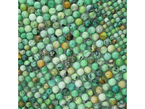 Variscite 10mm Round Gemstone Beads #21-880-134