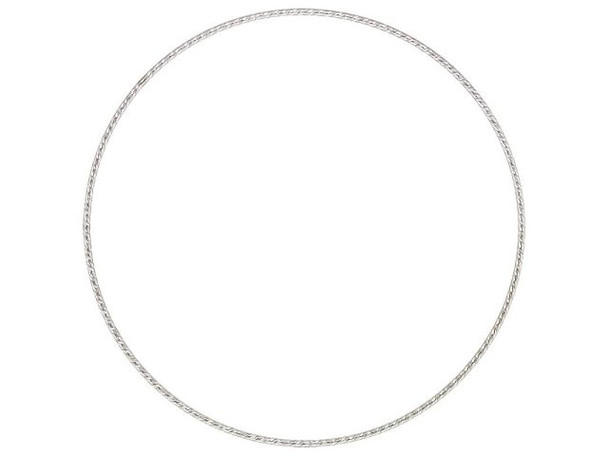 Bangle Bracelet, 1.3mm Sparkle Wire, Sterling Silver (Each)