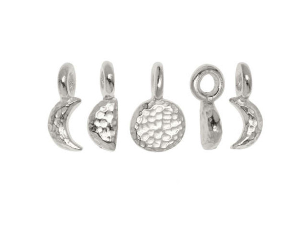 TierraCast Moon Phases Charm Set - Silver Plated (set)