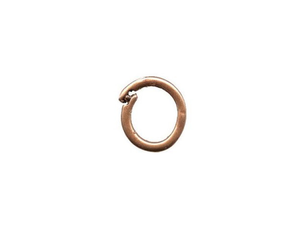 JBB Findings Antiqued Copper Plated Jump Ring, Locking, Round (10 Pieces)