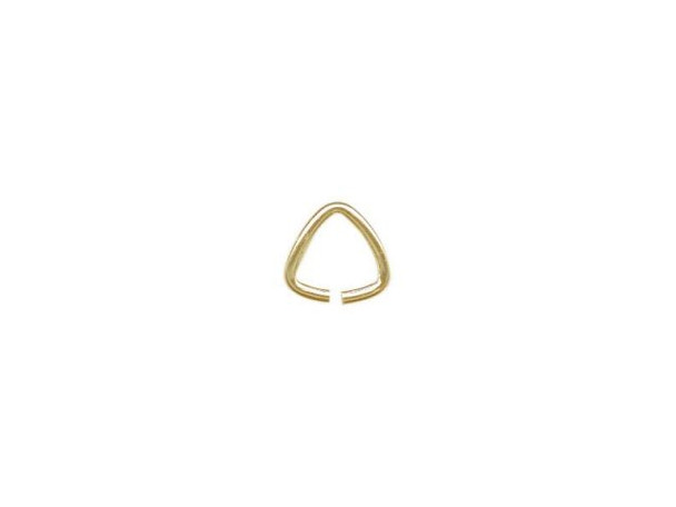 Yellow Plated Triangle Bail, Small (Pack)