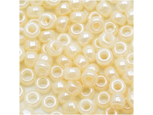 TOHO Glass Seed Bead, Size 6, Ceylon Lt Ivory (Tube)