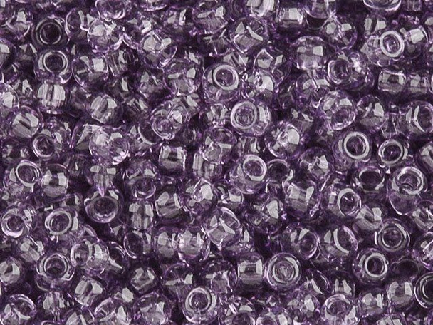 TOHO Glass Seed Bead, Size 6, Transparent Sugar Plum (Tube)