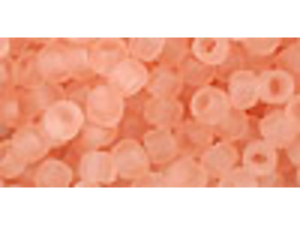 TOHO Glass Seed Bead, Size 6, Transparent-Frosted Rosaline (Tube) TOHO Glass Seed Bead, Size 6, Transparent-Frosted Rosaline (Tube)