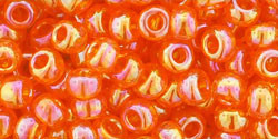 TOHO Glass Seed Bead, Size 6, Transparent-Rainbow Lt Hyacinth (tube)