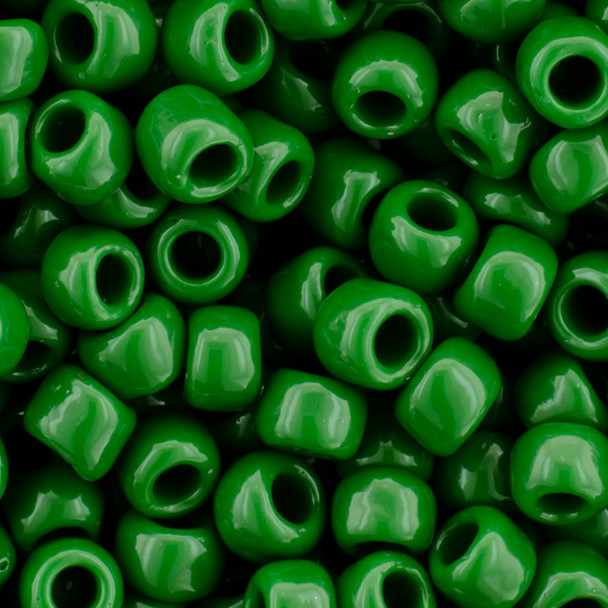 TOHO Glass Seed Bead, Size 6, Opaque Pine Green (tube)
