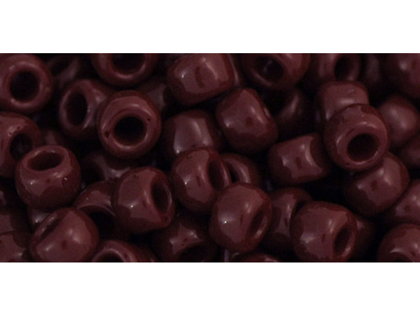 TOHO Glass Seed Bead, Size 6, Opaque Oxblood (Tube)