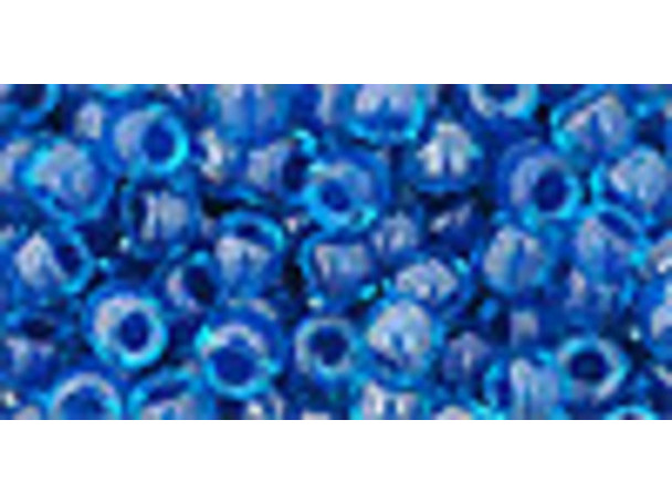 TOHO Glass Seed Bead, Size 6, Inside-Color Aqua/Capri-Lined (Tube)