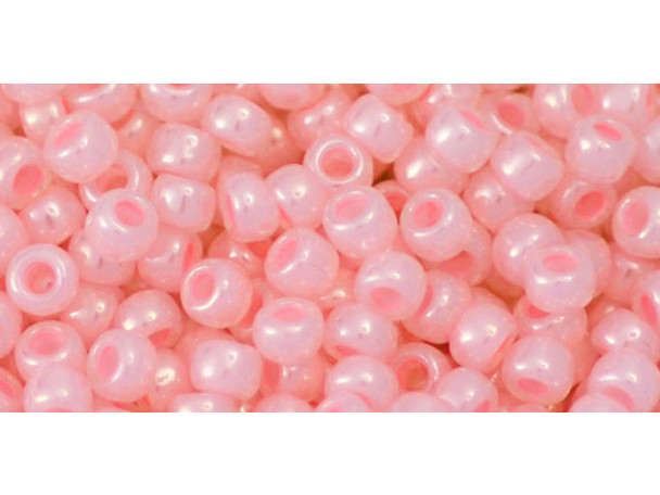TOHO Glass Seed Bead, Size 8, 3mm, Ceylon Innocent Pink (Tube) TOHO Glass Seed Bead, Size 8, 3mm, Ceylon Innocent Pink (Tube)