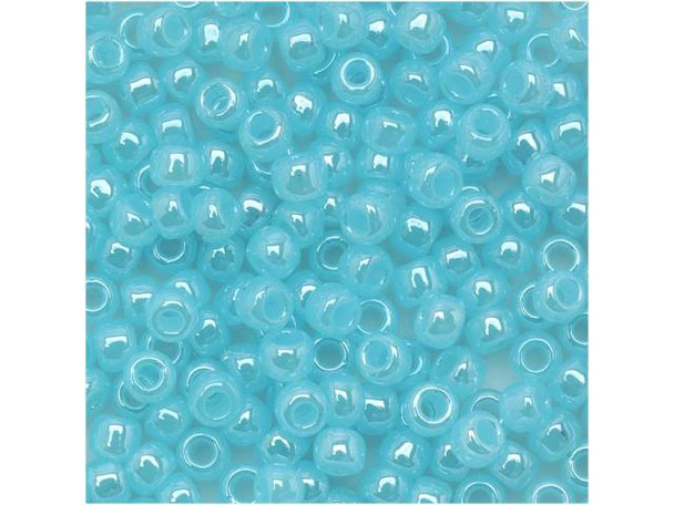 TOHO Glass Seed Bead, Size 8, 3mm, Ceylon Aqua (Tube)