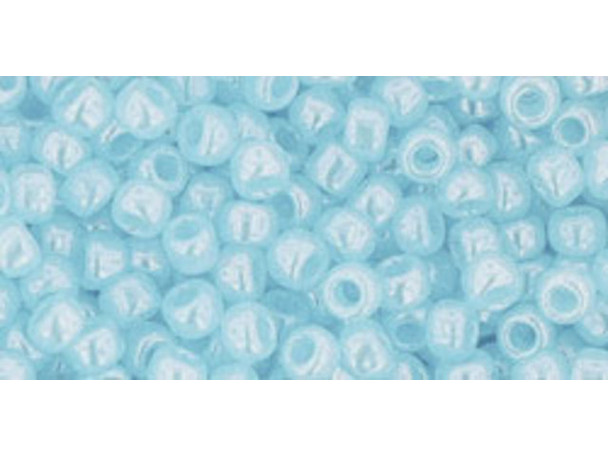 TOHO Glass Seed Bead, Size 8, 3mm, Ceylon Aqua (Tube)