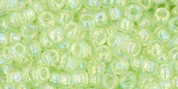 TOHO Glass Seed Bead, Size 8, 3mm, Dyed-Rainbow Lemon Mist (tube)