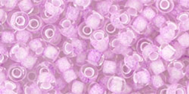 TOHO Glass Seed Bead, Size 8, 3mm, Reflection - Orchid (tube)