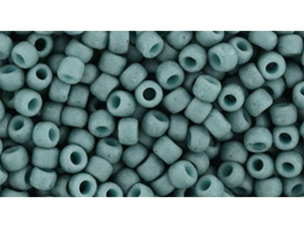TOHO Glass Seed Bead, Size 8, 3mm, Semi Glazed - Turquoise (Tube)