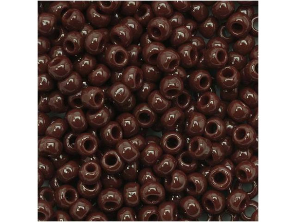 TOHO Glass Seed Bead, Size 8, 3mm, Opaque Oxblood (Tube)