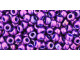TOHO Glass Seed Bead, Size 8, 3mm, Higher-Metallic Grape (Tube)