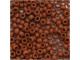 TOHO Glass Seed Bead, Size 8, 3mm, Opaque-Frosted Terra Cotta (Tube)