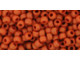 TOHO Glass Seed Bead, Size 8, 3mm, Opaque-Frosted Terra Cotta (Tube)
