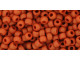 TOHO Glass Seed Bead, Size 8, 3mm, Opaque-Frosted Terra Cotta (Tube)