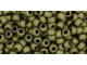 TOHO Glass Seed Bead, Size 8, 3mm, Matte-Color Dk Olive (Tube)