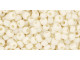 The uniform size and shape of Toho seed beads make them an excellent choice for beadwork and consistently-sized spacers.Toho seed beads are usually colorfast; however, galvanized and silver-lined  beads may fade over time. Protect them from bleach, excessive friction and direct sunlight to keep them looking like new. Seed Bead Facts What are seed beads? Popular, tiny glass beads commonly used for weaving and embellishment.How are they made? Glass is pulled or drawn using a hollow tube, and then   the glass is cut in small pieces. They are sometimes reheated to round   the ends.What's that funny little zero? That zero refers to   the number of aughts, which is a unit used to indicate the size of   small beads. The scale is inverted, so larger numbers of aughts   correspond to smaller beads (i.e. the bigger the number, the smaller   the bead). Size 11 would be 00000000000, but since that takes up too much   room, it is abbreviated to 110.  See Related Products links (below) for similar items and additional jewelry-making supplies that are often used with this item. 