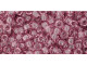 TOHO Glass Seed Bead, Size 8, 3mm, Transparent Lt Amethyst (Tube)