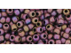 TOHO Glass Seed Bead, Size 8, 3mm, Matte-Color Mauve Mocha (Tube)