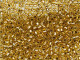 TOHO Glass Seed Bead, Size 8, 3mm, Copper-Lined Lt Topaz (Tube)