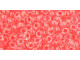 TOHO Glass Seed Bead, Size 8, 3mm, Luminous Neon Salmon (Tube)