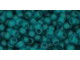TOHO Glass Seed Bead, Size 8, 3mm, Transparent-Frosted Teal (Tube)