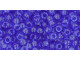 TOHO Glass Seed Bead, Size 8, 3mm, Transparent Sapphire (Tube)