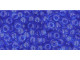TOHO Glass Seed Bead, Size 8, 3mm, Transparent Sapphire (Tube)
