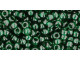 TOHO Glass Seed Bead, Size 8, 3mm, Transparent Green Emerald (Tube)