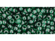TOHO Glass Seed Bead, Size 8, 3mm, Transparent Green Emerald (Tube)