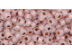 TOHO Glass Seed Bead, Size 8, 3mm, Copper-Lined Alabaster (Tube)