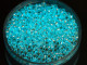 TOHO Glass Seed Bead, Size 8, 3mm, Glow In The Dark - Silver-Lined Crystal/Glow Blue (Tube)