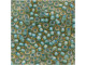 TOHO Glass Seed Bead, Size 8, 3mm, Inside-Color Rainbow Lt Topaz/Sea Foam-Lined (Tube)