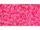 TOHO Glass Seed Bead, Size 8, 3mm, Luminous Neon Pink (Tube) TOHO Glass Seed Bead, Size 8, 3mm, Luminous Neon Pink (Tube)