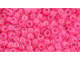TOHO Glass Seed Bead, Size 8, 3mm, Luminous Neon Pink (Tube) TOHO Glass Seed Bead, Size 8, 3mm, Luminous Neon Pink (Tube)