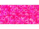 TOHO Glass Seed Bead, Size 8, 3mm, Luminous Neon Pink (Tube) TOHO Glass Seed Bead, Size 8, 3mm, Luminous Neon Pink (Tube)