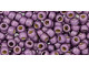 TOHO Glass Seed Bead, Size 8, 3mm, Permafinish - Matte Galvanized Pale Lilac (Tube)