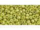 TOHO Glass Seed Bead, Size 8, 3mm, Permafinish - Galvanized Lemon Gold (Tube)