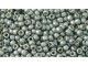 TOHO Glass Seed Bead, Size 8, 3mm, PermaFinish - Frosted Galvanized Blue Slate (Tube)