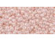 TOHO Glass Seed Bead, Size 11, 2.1mm, Transparent-Lustered Rosaline (Tube)