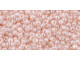 TOHO Glass Seed Bead, Size 11, 2.1mm, Transparent-Lustered Rosaline (Tube)