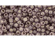 TOHO Glass Seed Bead, Size 8, 3mm, HYBRID Sueded Gold Transparent Amethyst (Tube)